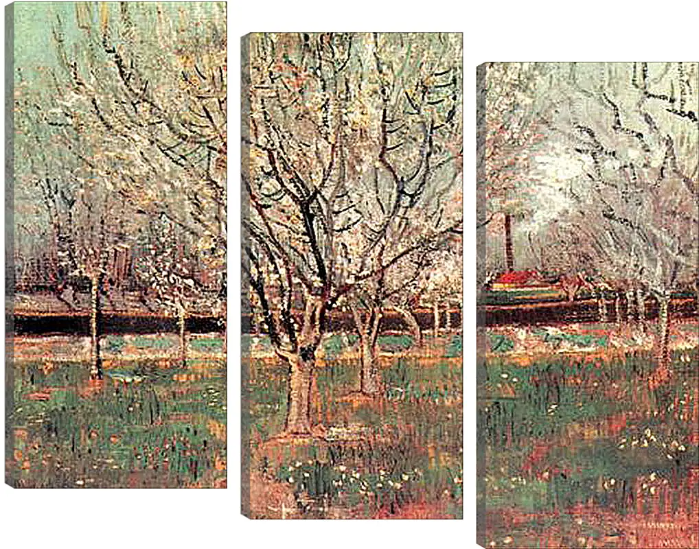 Модульная картина - Orchard in Blossom Plum Trees. Винсент Ван Гог