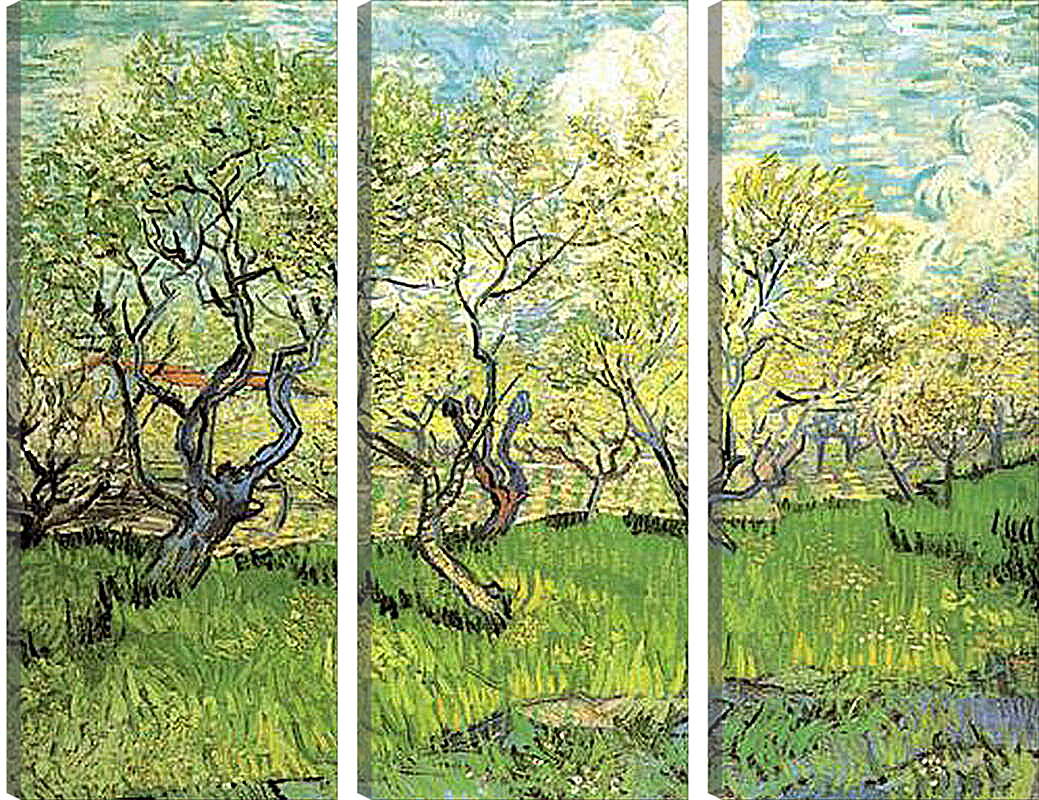 Модульная картина - Orchard in Blossom 2. Винсент Ван Гог