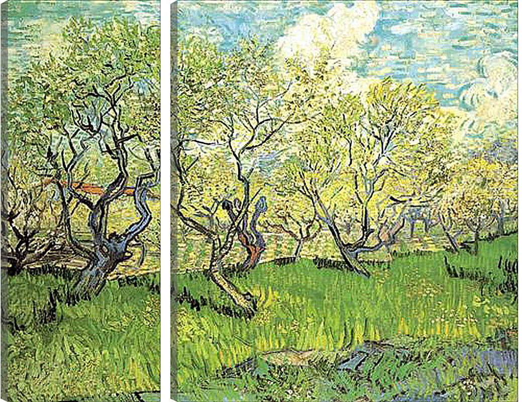 Модульная картина - Orchard in Blossom 2. Винсент Ван Гог
