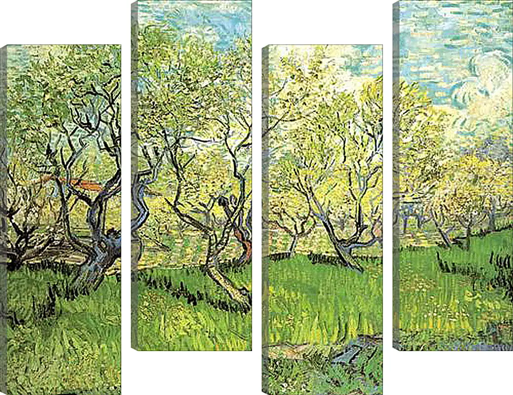 Модульная картина - Orchard in Blossom 2. Винсент Ван Гог