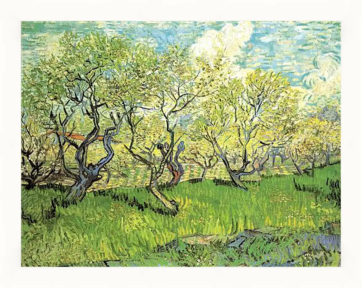 Картина в раме - Orchard in Blossom 2. Винсент Ван Гог