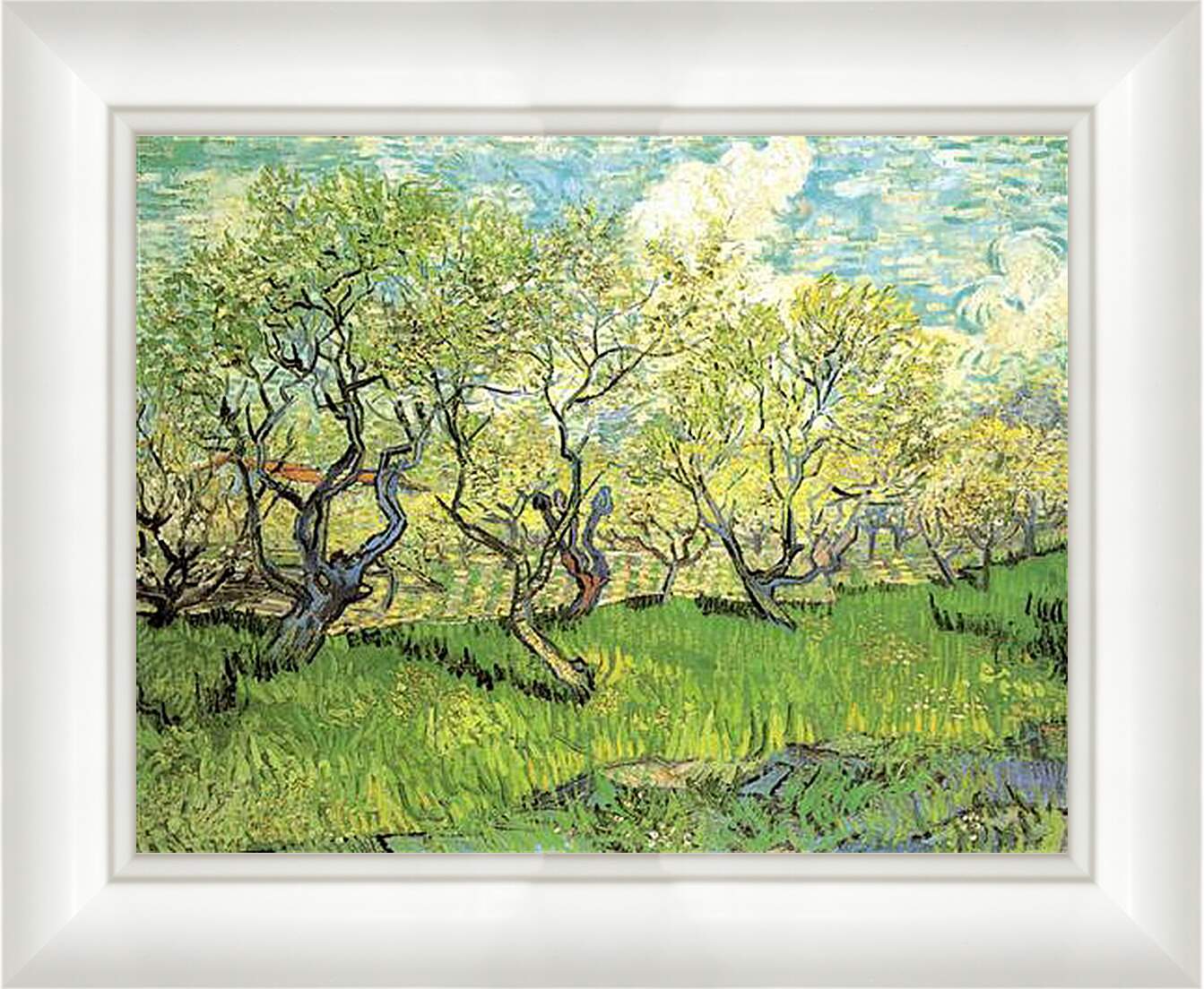 Картина в раме - Orchard in Blossom 2. Винсент Ван Гог