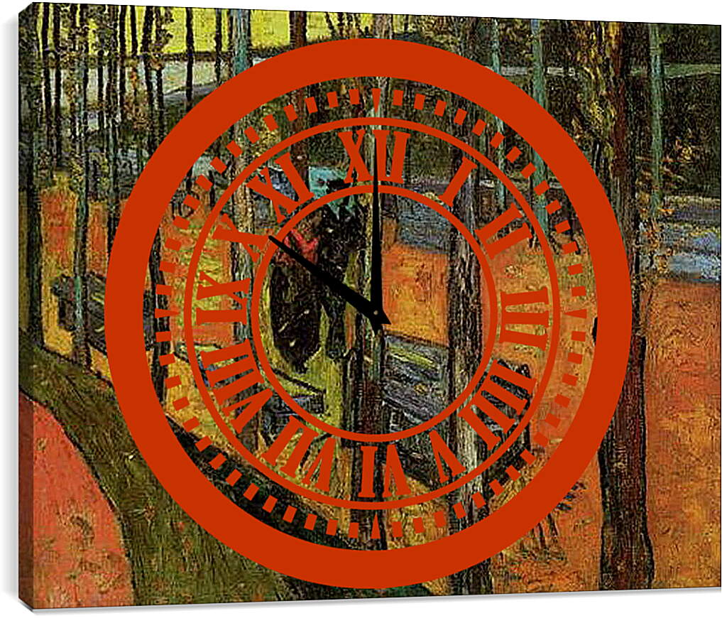 Часы картина - Les Alyscamps 2. Винсент Ван Гог