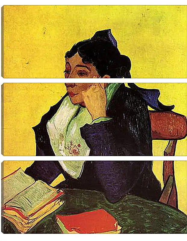 Модульная картина - L Arlesienne Madame Ginoux with Books. Винсент Ван Гог