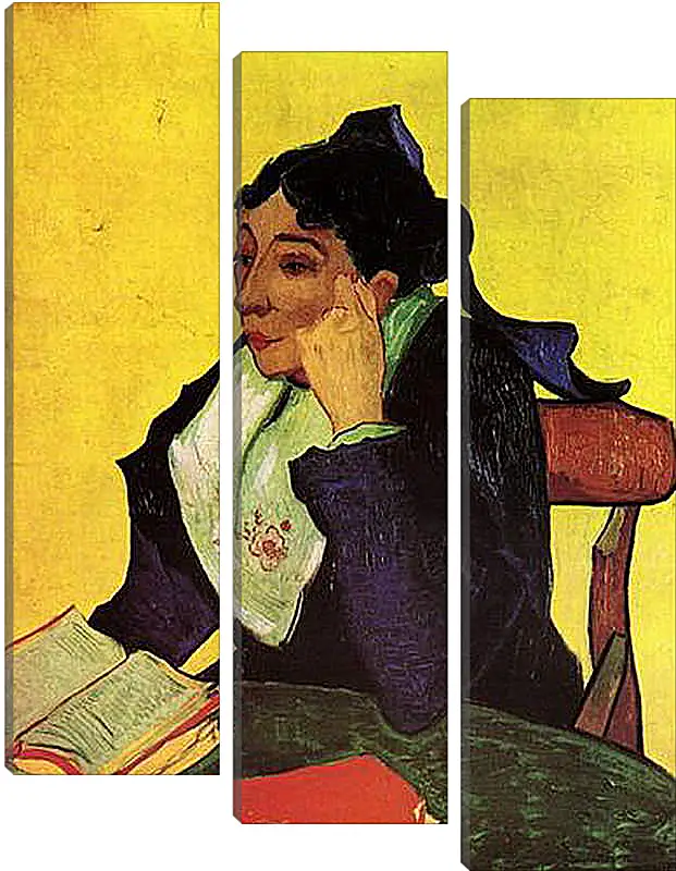 Модульная картина - L Arlesienne Madame Ginoux with Books. Винсент Ван Гог