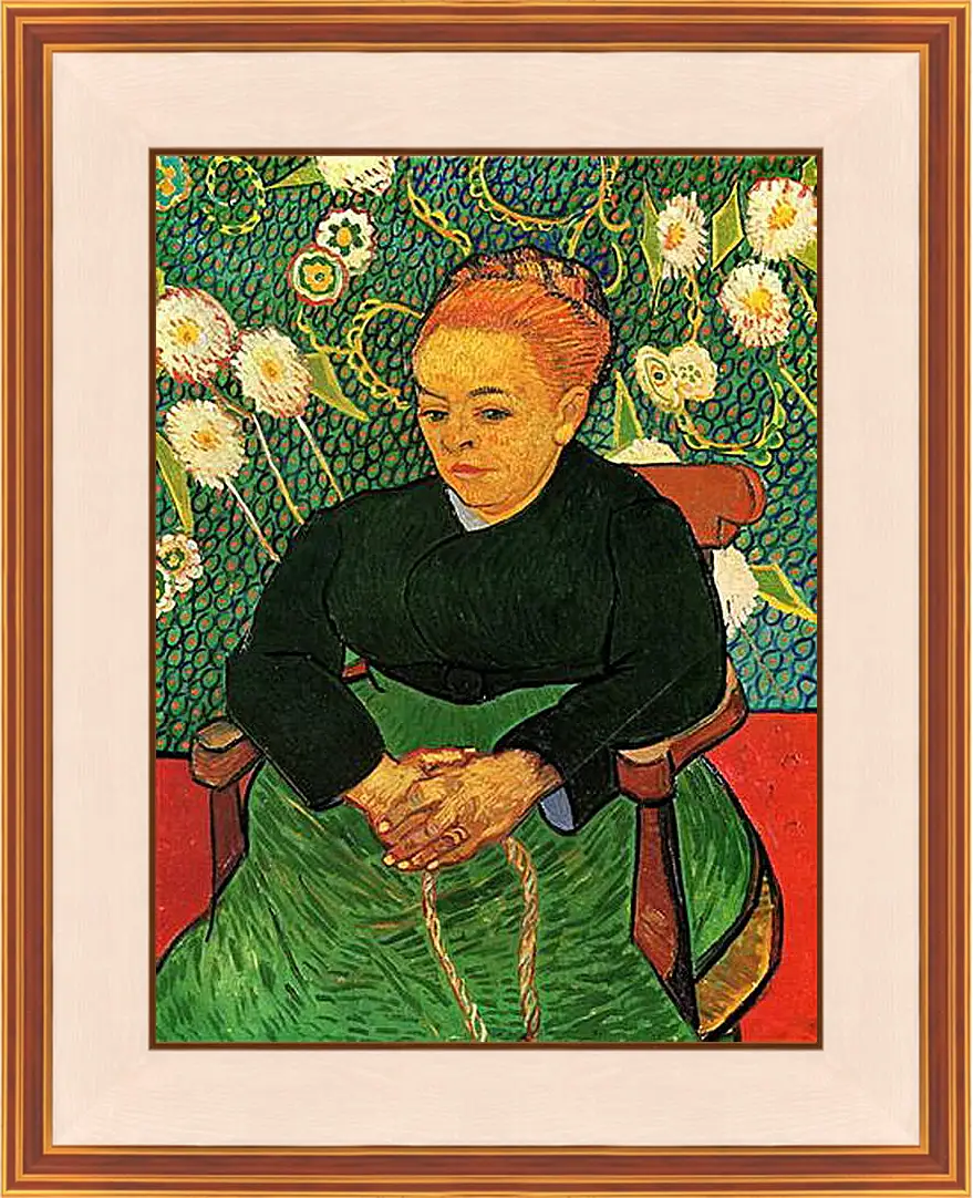 Картина в раме - La Berceuse Augustine Roulin 3. Винсент Ван Гог