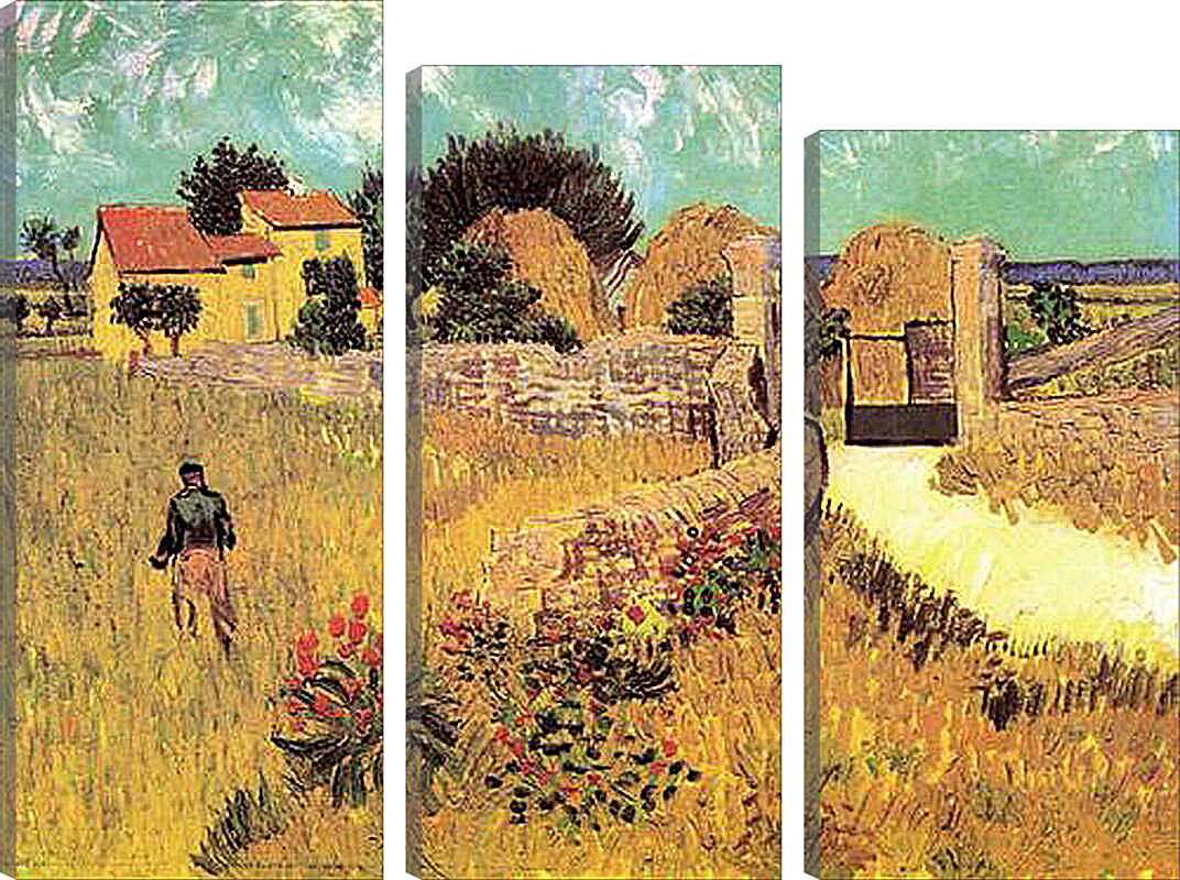 Модульная картина - Farmhouse in Provence. Винсент Ван Гог