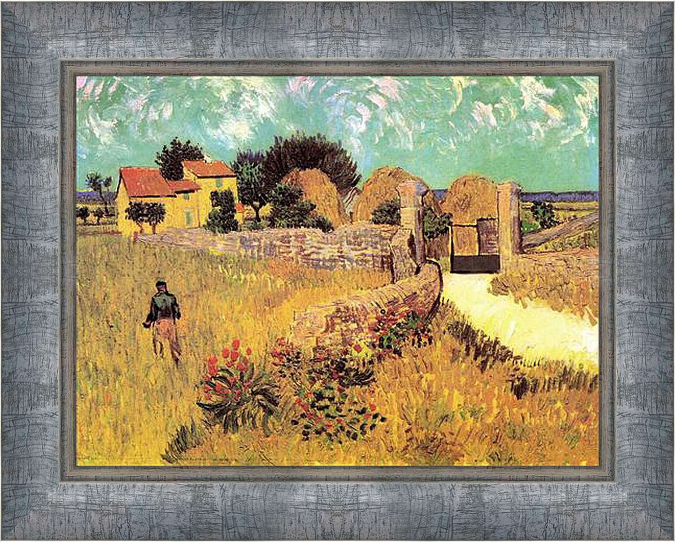 Картина в раме - Farmhouse in Provence. Винсент Ван Гог