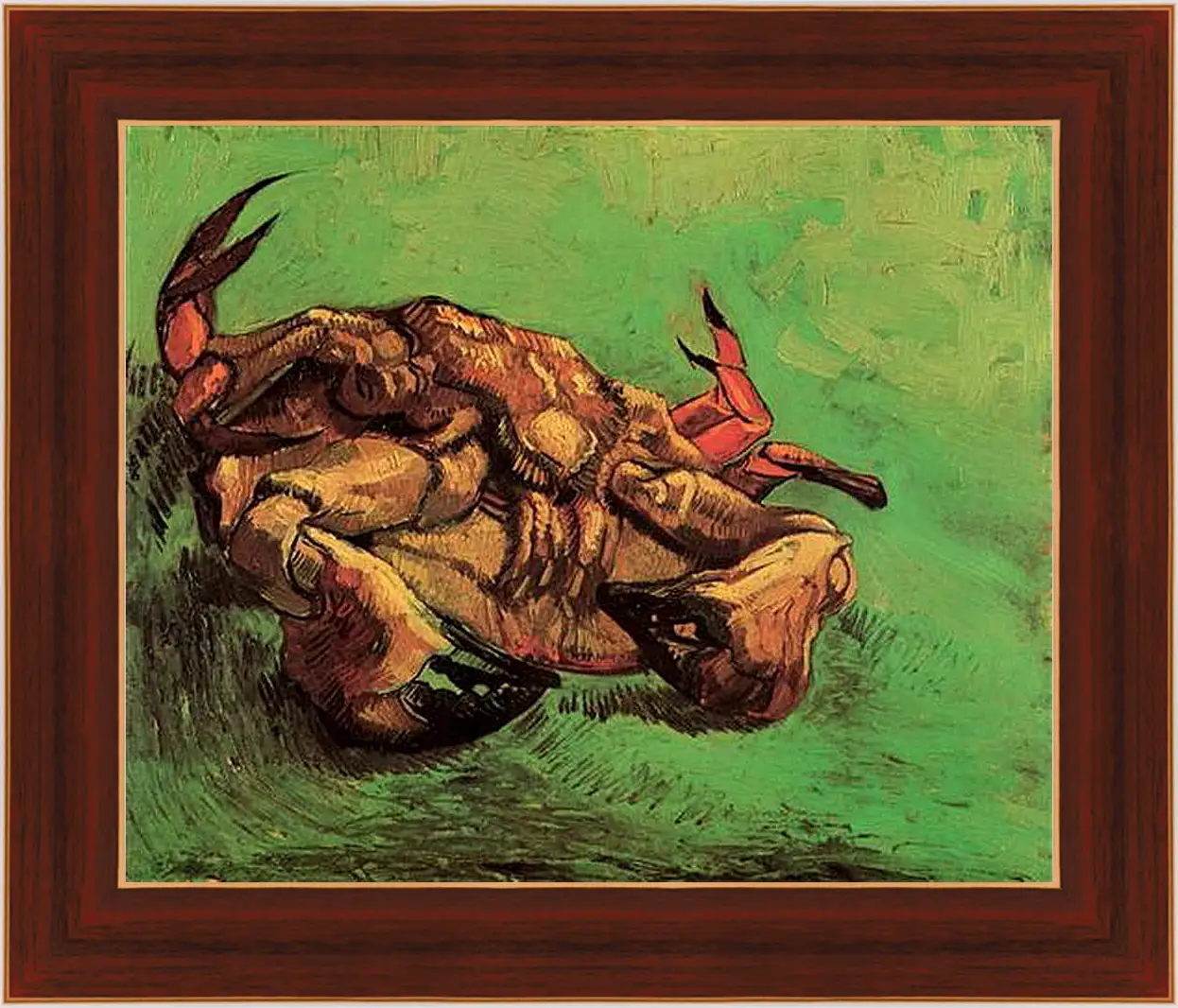 Картина в раме - Crab on Its Back. Винсент Ван Гог