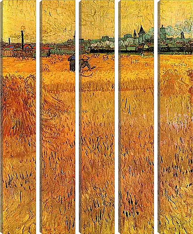 Модульная картина - Arles View from the Wheat Fields. Винсент Ван Гог