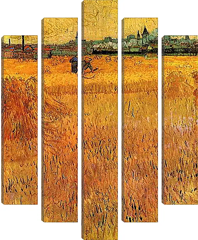 Модульная картина - Arles View from the Wheat Fields. Винсент Ван Гог