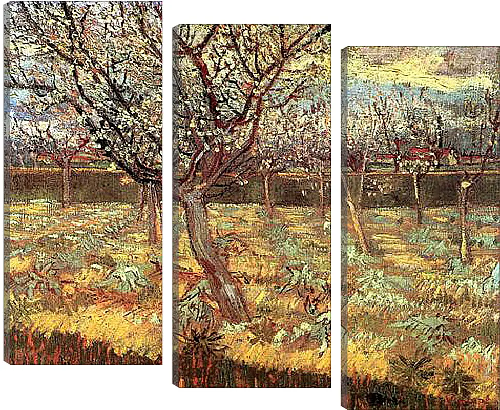 Модульная картина - Apricot Trees in Blossom 2. Винсент Ван Гог