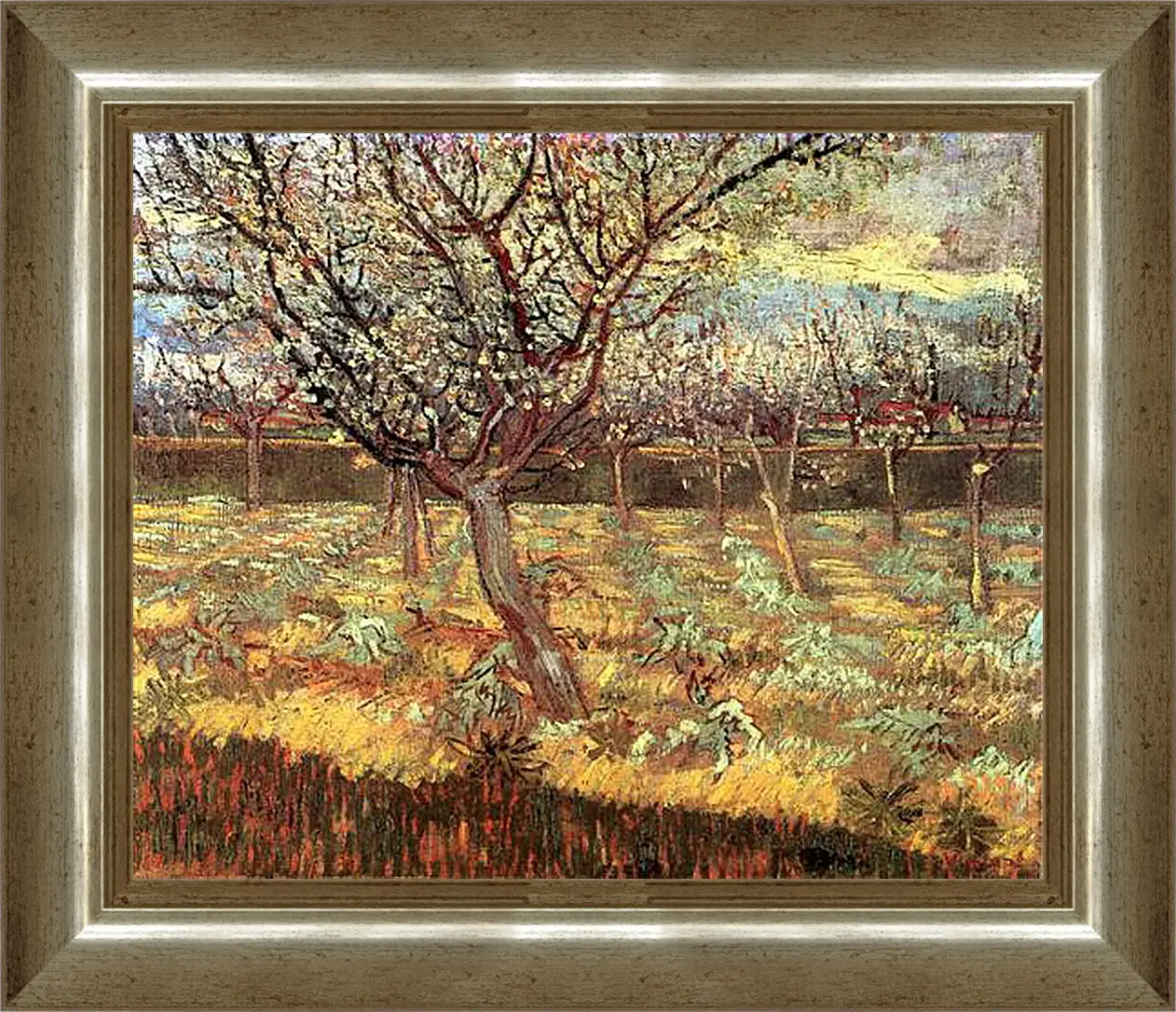 Картина в раме - Apricot Trees in Blossom 2. Винсент Ван Гог