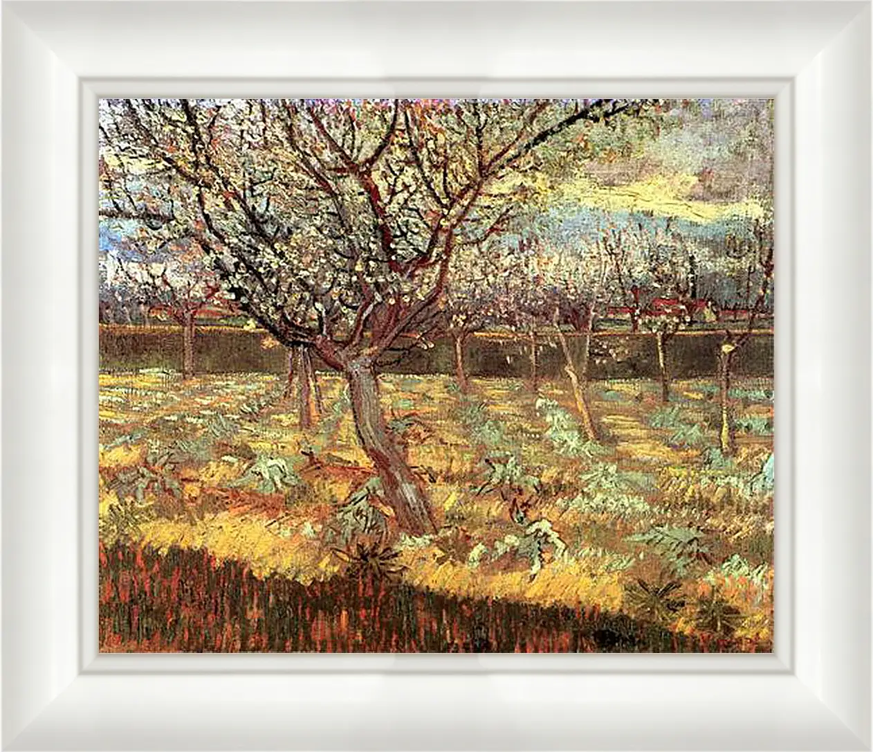 Картина в раме - Apricot Trees in Blossom 2. Винсент Ван Гог