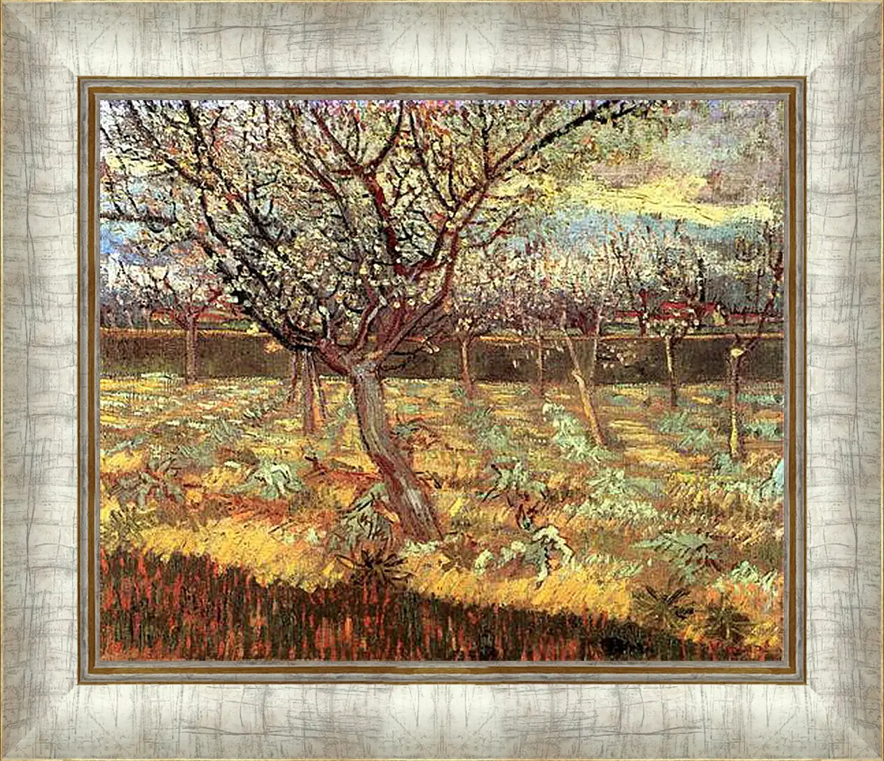 Картина в раме - Apricot Trees in Blossom 2. Винсент Ван Гог