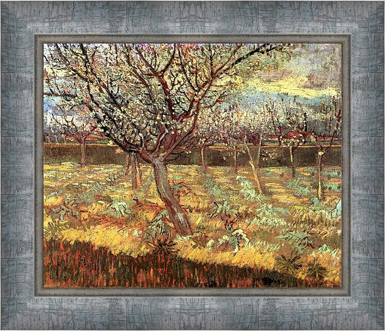 Картина в раме - Apricot Trees in Blossom 2. Винсент Ван Гог