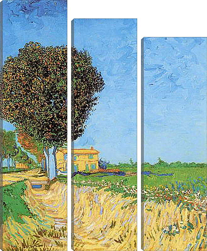 Модульная картина - A Lane near Arles. Винсент Ван Гог