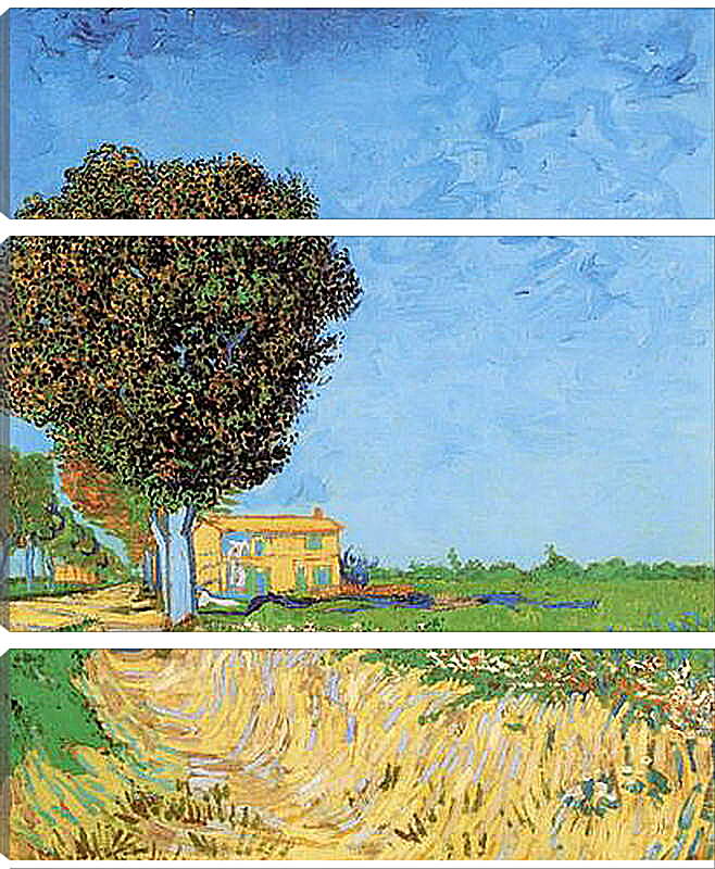 Модульная картина - A Lane near Arles. Винсент Ван Гог