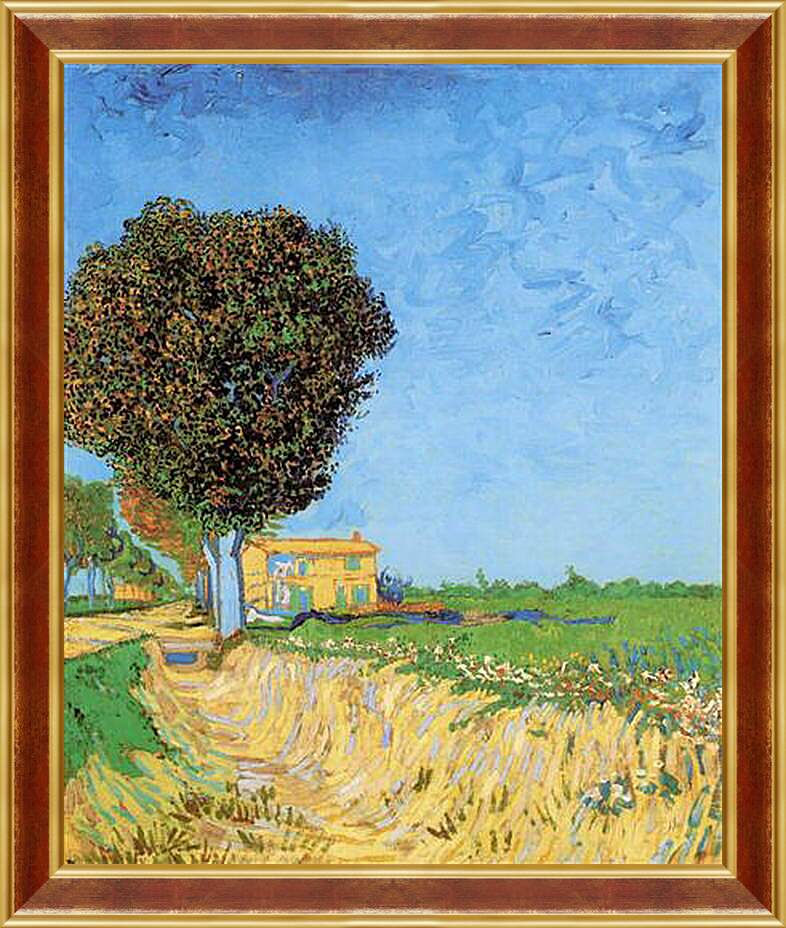 Картина в раме - A Lane near Arles. Винсент Ван Гог