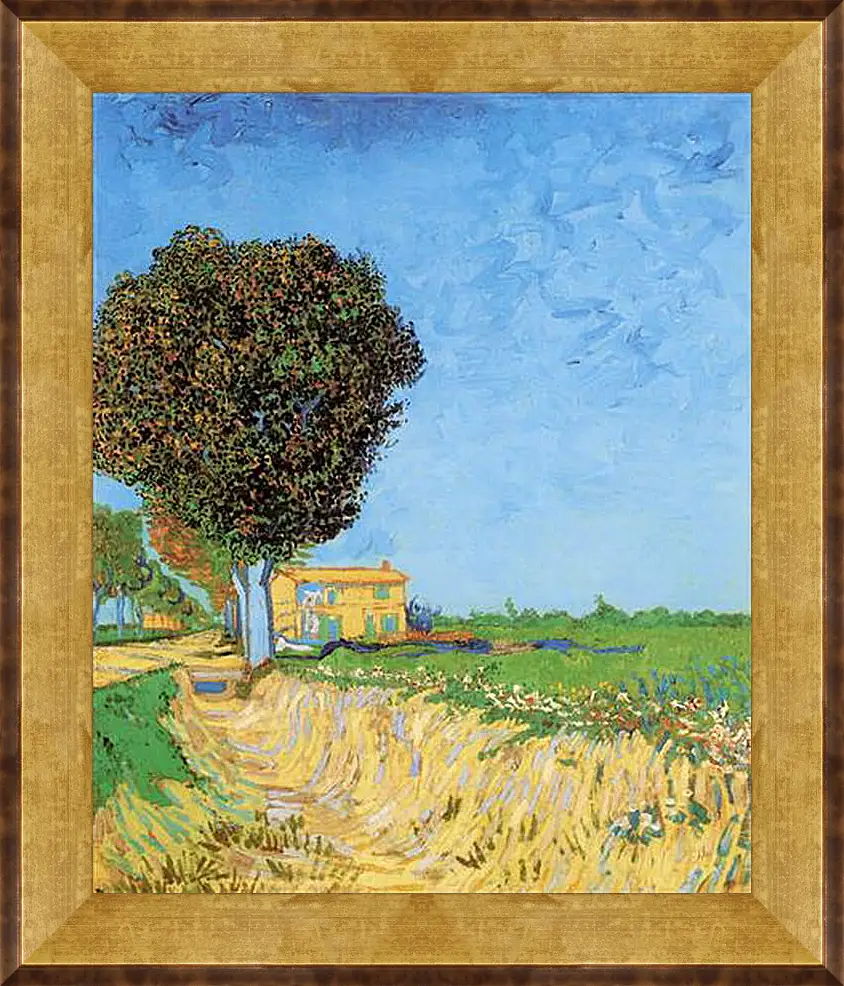 Картина в раме - A Lane near Arles. Винсент Ван Гог