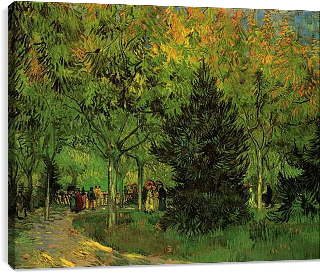 Постер и плакат - A Lane in the Public Garden at Arles. Винсент Ван Гог