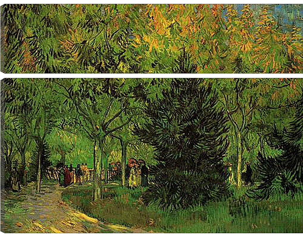 Модульная картина - A Lane in the Public Garden at Arles. Винсент Ван Гог