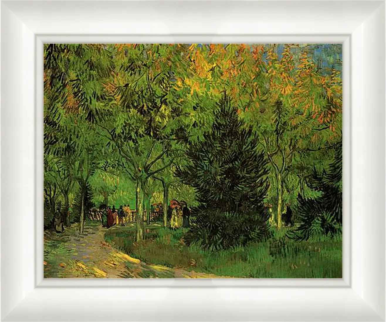 Картина в раме - A Lane in the Public Garden at Arles. Винсент Ван Гог