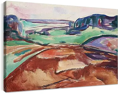 Постер и плакат - Fra Ekely (From Ekely). Эдвард Мунк