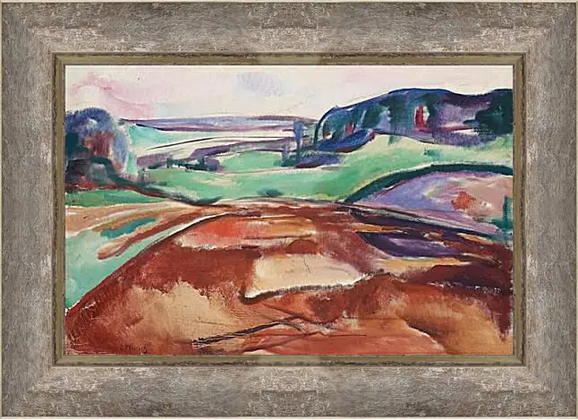 Картина в раме - Fra Ekely (From Ekely). Эдвард Мунк