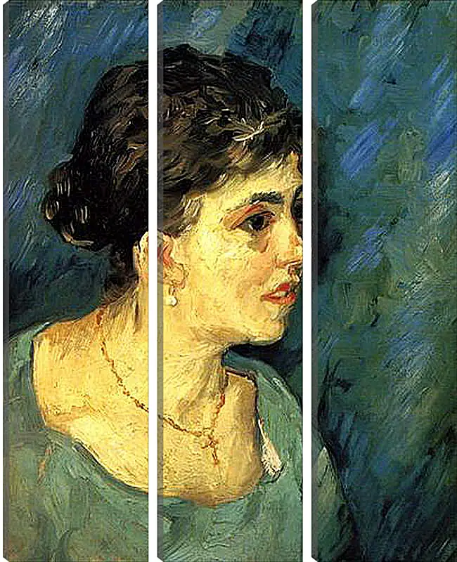 Модульная картина - Portrait of Woman in Blue. Винсент Ван Гог