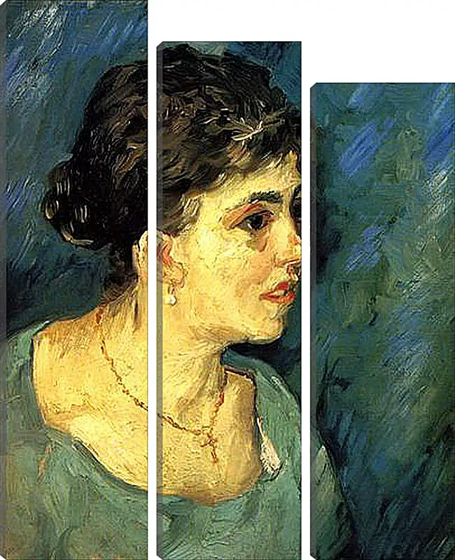 Модульная картина - Portrait of Woman in Blue. Винсент Ван Гог