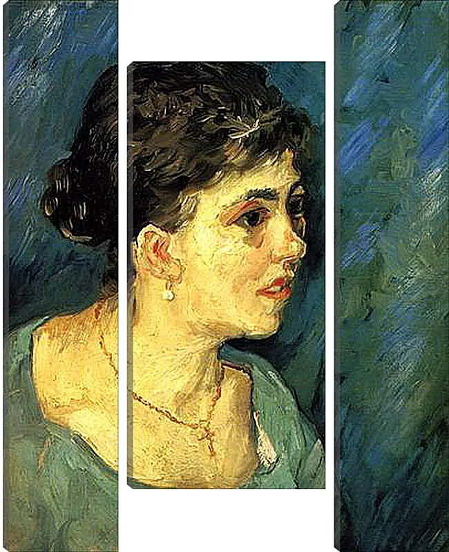 Модульная картина - Portrait of Woman in Blue. Винсент Ван Гог