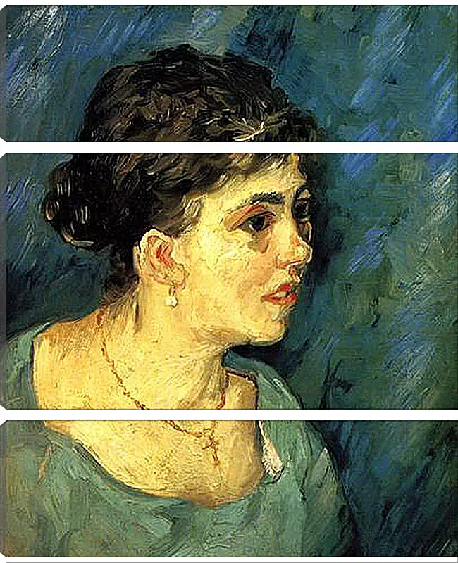 Модульная картина - Portrait of Woman in Blue. Винсент Ван Гог