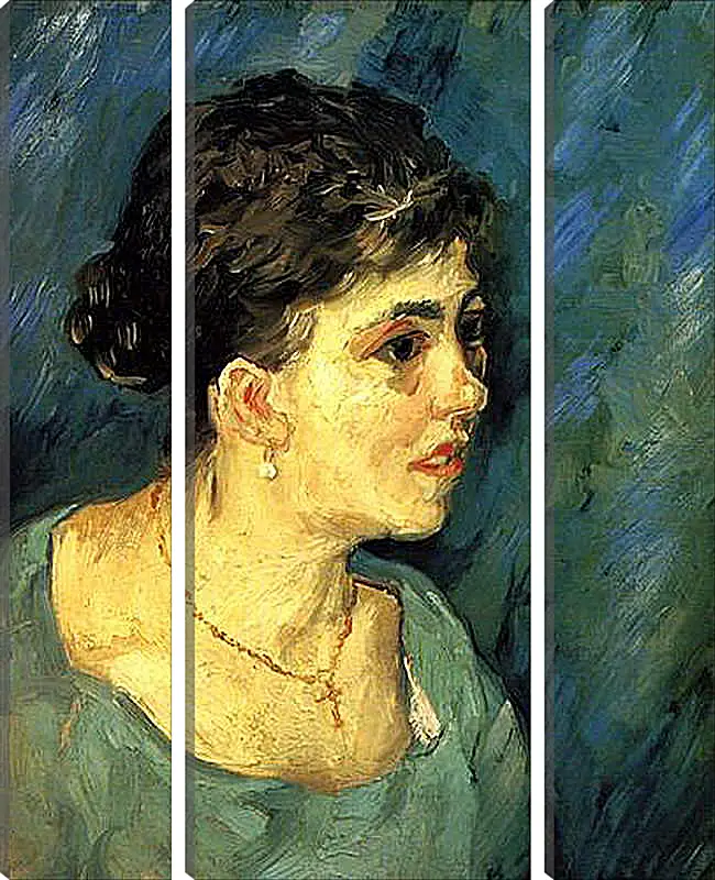 Модульная картина - Portrait of Woman in Blue. Винсент Ван Гог