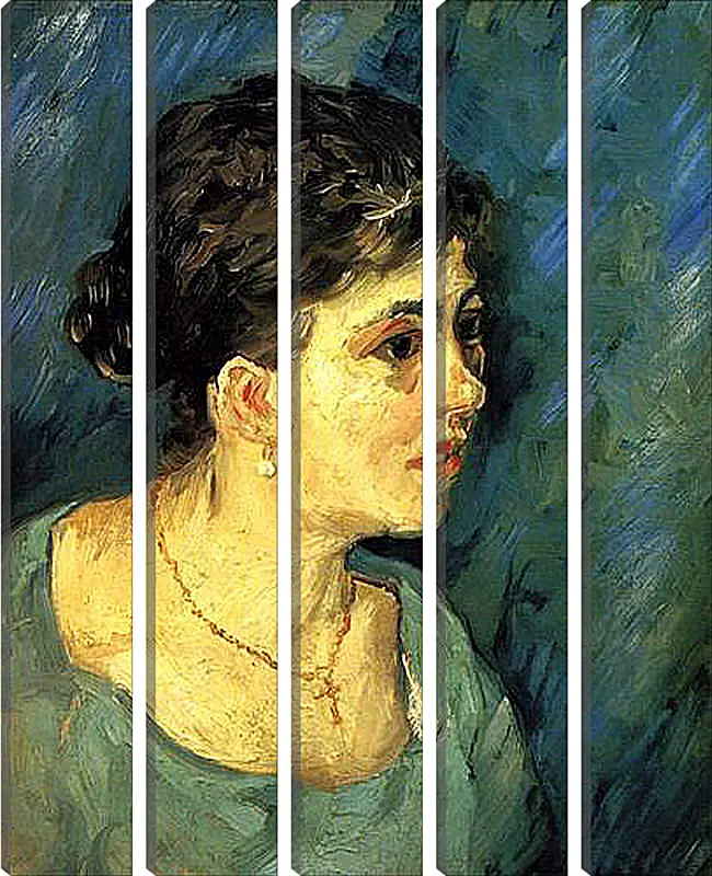 Модульная картина - Portrait of Woman in Blue. Винсент Ван Гог