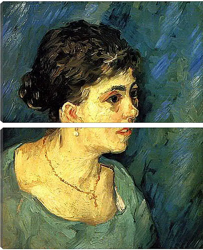 Модульная картина - Portrait of Woman in Blue. Винсент Ван Гог