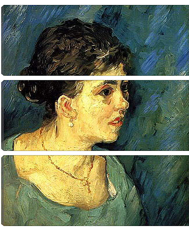 Модульная картина - Portrait of Woman in Blue. Винсент Ван Гог