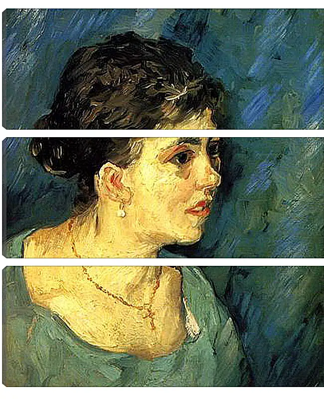 Модульная картина - Portrait of Woman in Blue. Винсент Ван Гог