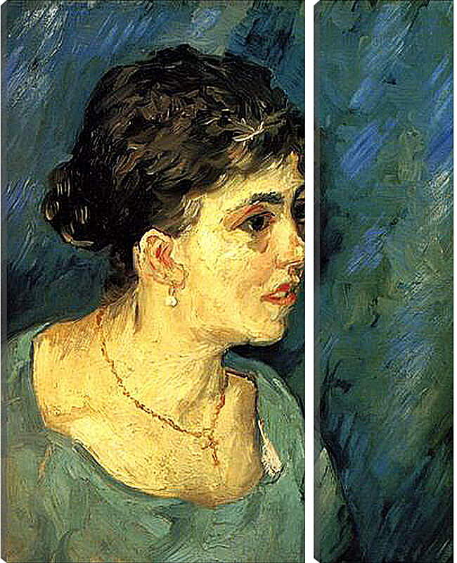 Модульная картина - Portrait of Woman in Blue. Винсент Ван Гог