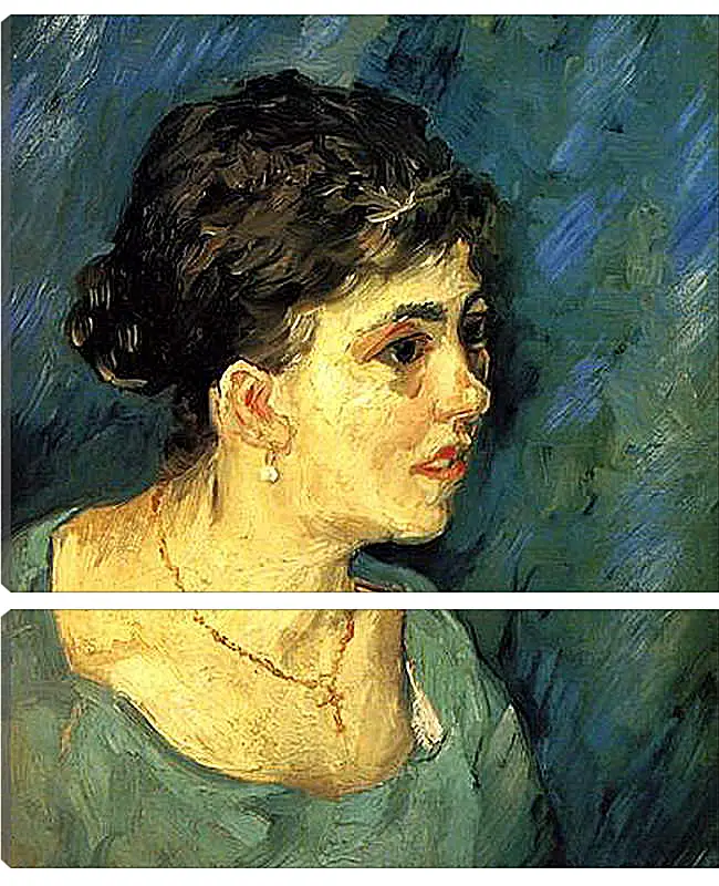 Модульная картина - Portrait of Woman in Blue. Винсент Ван Гог