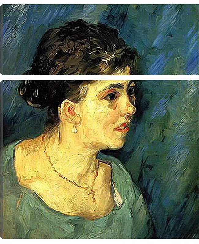 Модульная картина - Portrait of Woman in Blue. Винсент Ван Гог