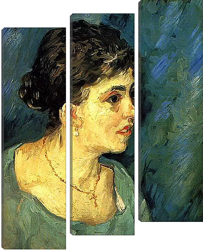 Модульная картина - Portrait of Woman in Blue. Винсент Ван Гог