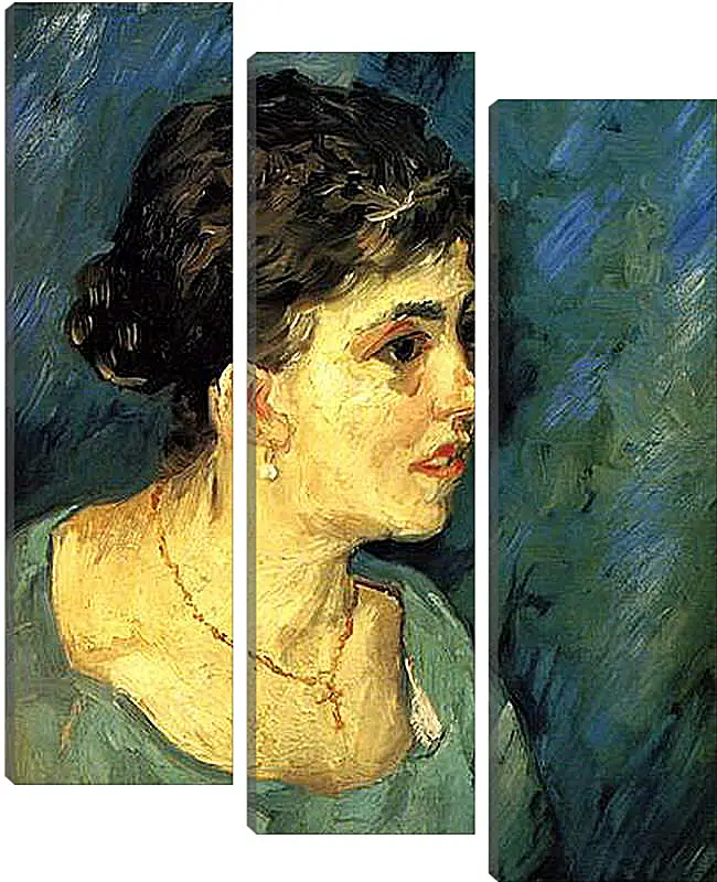 Модульная картина - Portrait of Woman in Blue. Винсент Ван Гог