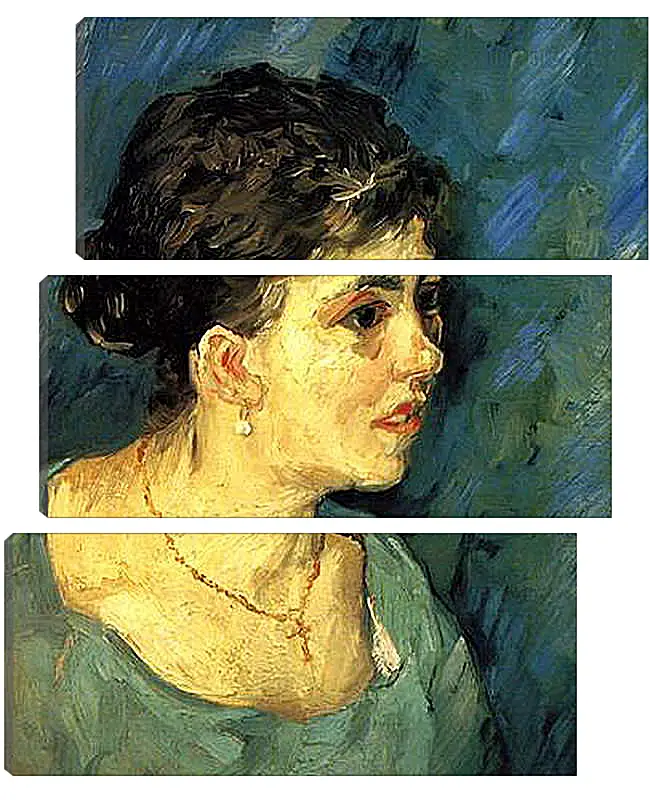 Модульная картина - Portrait of Woman in Blue. Винсент Ван Гог