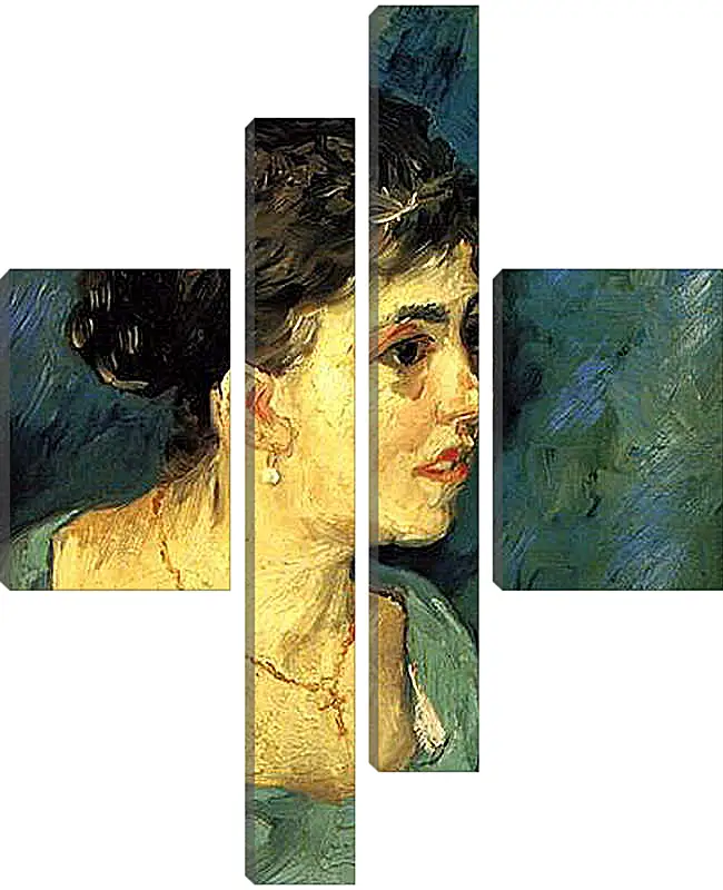 Модульная картина - Portrait of Woman in Blue. Винсент Ван Гог