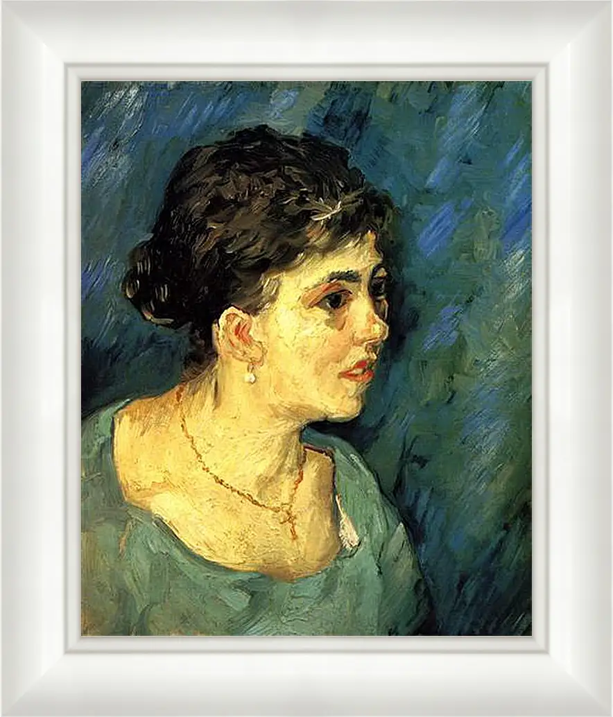 Картина в раме - Portrait of Woman in Blue. Винсент Ван Гог