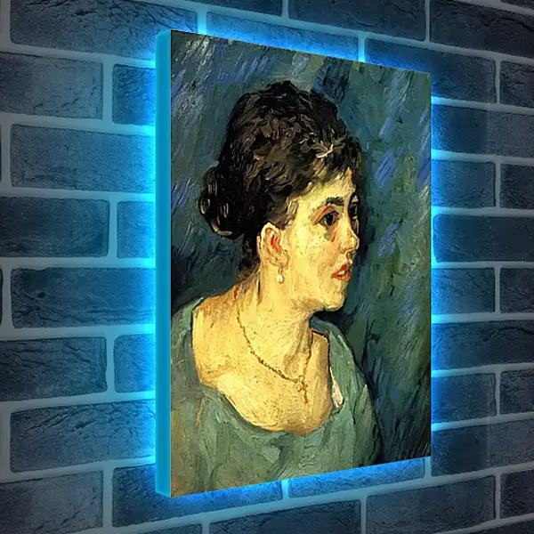 Лайтбокс световая панель - Portrait of Woman in Blue. Винсент Ван Гог