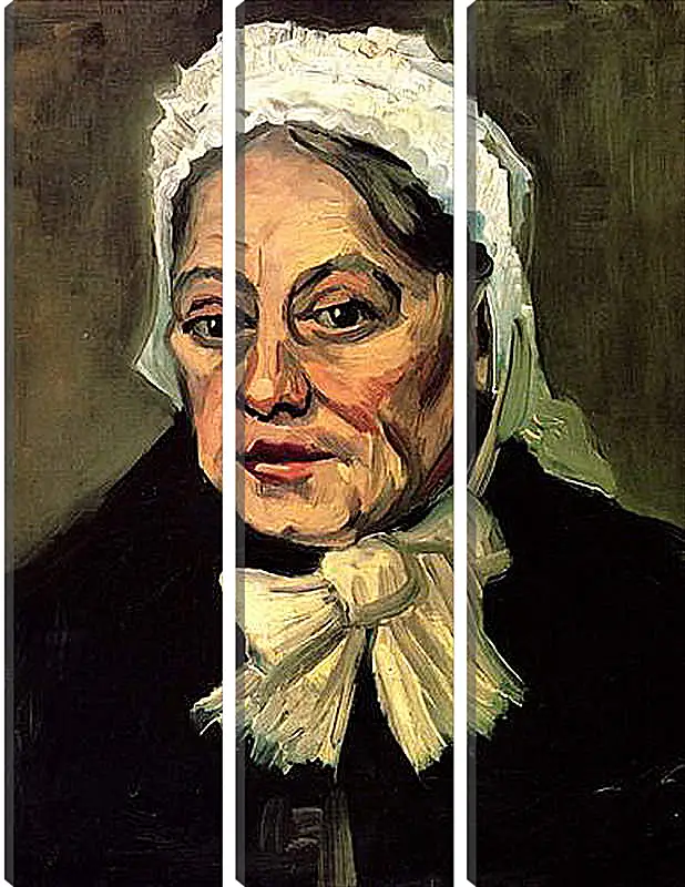 Модульная картина - Head of an Old Woman with White Cap The Midwife. Винсент Ван Гог