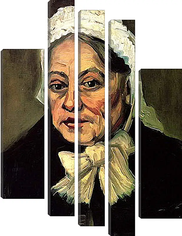 Модульная картина - Head of an Old Woman with White Cap The Midwife. Винсент Ван Гог