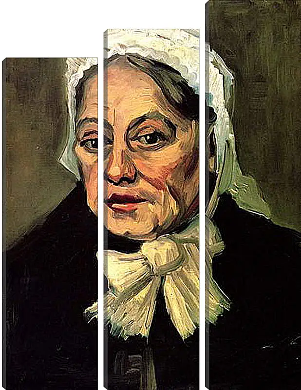 Модульная картина - Head of an Old Woman with White Cap The Midwife. Винсент Ван Гог